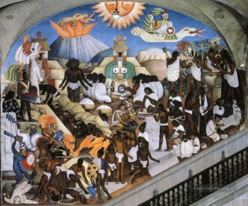 Diego Rivera Werke - die alte indische Welt 1935 Diego Rivera